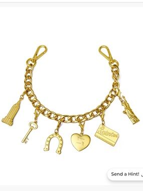 Think Royln loves NYC gold metal chain strap
